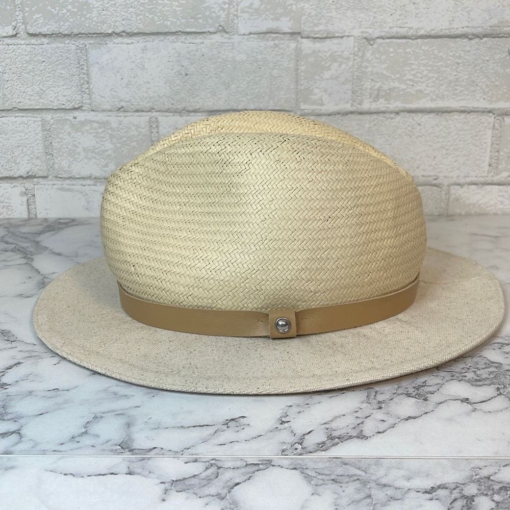 rag & bone Floppy Brim Straw & Canvas Fedora - image 2